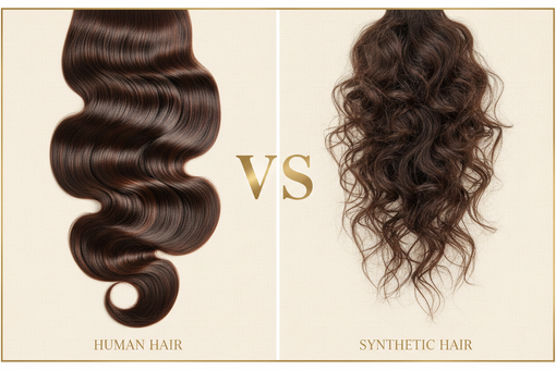 100% Human Hair vs Synthetic Hair Extensions: A Detailed Comparison